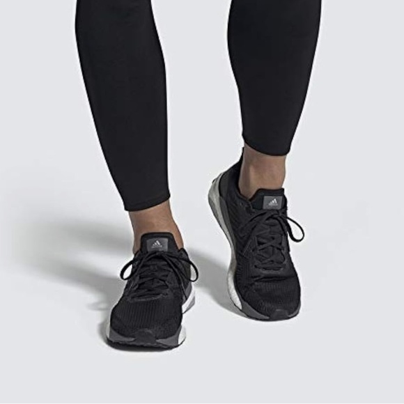 Adidas Black and White Sneakers with BOOST Midsole - Picture 11 of 12